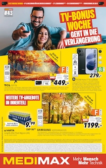 Fernseher im aktuellen MEDIMAX Prospekt (Berlin) Fernseher im MEDIMAX Prospekt "TV-BONUSWOCHE GEHT IN DIE VERLÄNGERUNG" mit 8 Seiten (Berlin)