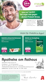 mea - meine apotheke Apotheken Prospekt der aktuellen Woche mit 4 Seiten, gültig von 01.08.2026 bis 31.08.2026, in Kirchentellinsfurt und Umgebung Aktueller mea - meine apotheke Apotheken Prospekt in Kirchentellinsfurt und Umgebung, "Unsere August-Angebote" mit 4 Seiten, 01.08.2026 - 31.08.2026