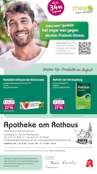 Aktueller mea - meine apotheke Prospekt "Unsere August-Angebote" Aktueller mea - meine apotheke Prospekt