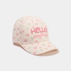 Casquette brodée ajustable coton rose bébé fille en promo chez La Halle Drancy à 5,59 €