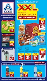 Catalogue Aldi à Contest, avec 47 pages Prospectus Aldi à Contest: "DÉCOUVREZ NOS MÉGA FORMATS À PRIX DISCOUNT", 47} pages, 29/07/2025 - 04/08/2025