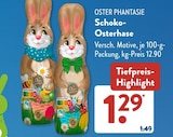 Schoko-Osterhase von OSTER PHANTASIE im aktuellen ALDI SÜD Prospekt für 1,29 €