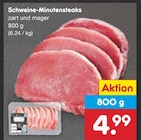 Schweine-Minutensteaks Angebote bei Netto Marken-Discount Hemer für 4,99 €