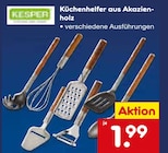 Küchenhelfer aus Akazienholz von Kesper im aktuellen Netto Marken-Discount Prospekt