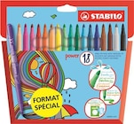 Set de 18 feutres pointe moyenne Stabilo Power Modèle aléatoire - Stabilo en promo chez Fnac Set de 18 feutres pointe moyenne Stabilo Power Modèle aléatoire - Stabilo dans le catalogue Fnac
