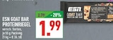 GOAT BAR PROTEINRIEGEL im Angebot bei Marktkauf in Neuss GOAT BAR PROTEINRIEGEL Angebote von ESN bei Marktkauf Neuss für 1,99 €