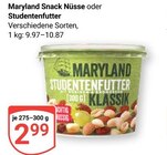 Snack Nüsse im Angebot bei GLOBUS in Gera Snack Nüsse Angebote von Maryland bei GLOBUS Gera für 2,99 €
