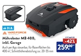 Mähroboter MB 400, inkl. Garage im Angebot bei ALDI Nord in Jena Mähroboter MB 400, inkl. Garage Angebote von Yard Force bei ALDI Nord Jena für 259,00 €