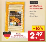 Aktuelles Mini Geflügelrostbratwurst Angebot bei Netto Marken-Discount in Osnabrück ab 2,49 €