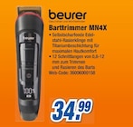Barttrimmer MN4X im Angebot bei expert in Iserlohn Barttrimmer MN4X Angebote von beurer bei expert Iserlohn für 34,99 €