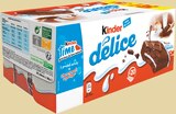 Gâteau délice cacao et fourré lait - Kinder - Intermarché à Brest Gâteau délice cacao et fourré lait - Kinder en promo chez Intermarché Brest à 4,23 €