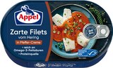 REWE Rehfelde - Zarte Filets vom Hering in Pfeffer-Creme Angebot im Prospekt Zarte Filets vom Hering in Pfeffer-Creme bei REWE im Rehfelde Prospekt für 1,11 €