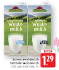 EDEKA - haltbare Weidemilch 1,5% Fett Angebot im Prospekt haltbare Weidemilch 1,5% Fett bei EDEKA im Prospekt "" für 1,29 €