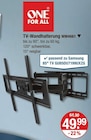 TV-Wandhalterung WM4661 im V-Markt Prospekt TV-Wandhalterung WM4661 von One For All im aktuellen V-Markt Prospekt für 49,99 €