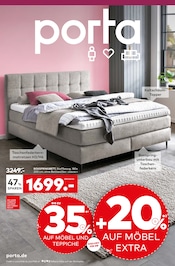 Boxspringbett Angebot im porta Möbel Prospekt, gültig von 09.08.2026 bis 22.08.2026 Boxspringbett Angebot im aktuellen porta Möbel Prospekt auf Seite 1