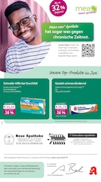 Aktueller mea - meine apotheke Apotheken Prospekt für Laupheim: Unsere Juni-Angebote mit 4} Seiten, 01.06.2026 - 30.06.2026