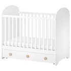 Babybett mit Schubfach weiß Angebote von GONATT bei IKEA Gera für 269,00 €