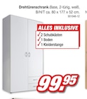 Drehtürenschrank Base für 99,95 € bei Möbel AS im Angebot Drehtürenschrank Base im aktuellen Möbel AS Prospekt