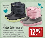 Kinder-Schneestiefel im ALDI Nord Prospekt Kinder-Schneestiefel von L&D im aktuellen ALDI Nord Prospekt für 12,99 €