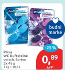 WC Duftsteine im Angebot bei budni in Pinneberg WC Duftsteine Angebote von Priva bei budni Pinneberg für 0,89 €