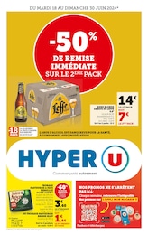 Prospectus Supermarchés de Hyper U à Domessin: "Hyper U", 1 page, 18/06/2024 - 30/06/2024