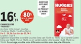 Changes bebe - HUGGIES à 16,87 € dans le catalogue E.Leclerc