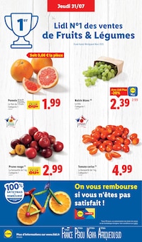 Promotion Tomate dans le prospectus Lidl, valable du 31/07/2025 au 06/08/2025 Promo Tomate dans le catalogue Lidl du moment à la page 4