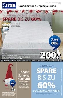 Weihnachtsdeko im aktuellen JYSK Prospekt (Reutlingen) Weihnachtsdeko im JYSK Prospekt "Ein großartiges Weihnachtsangebot - SPARE BIS ZU 60%" mit 17 Seiten (Reutlingen)