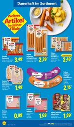 Lidl Bockwurst im Prospekt 