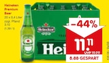 Premium Beer von Heineken für 11,11 € bei Netto Marken-Discount im Angebot Premium Beer von Heineken im aktuellen Netto Marken-Discount Prospekt