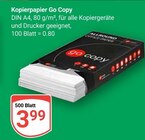 Kopierpapier Go Copy Angebote bei GLOBUS Altenburg für 3,99 €