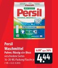 Persil Waschmittel Pulver, flüssig oder Discs im Angebot bei famila Nordost in Falkensee Persil Waschmittel Pulver, flüssig oder Discs Angebote bei famila Nordost Falkensee für 4,44 €