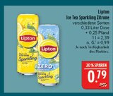 Ice Tea Sparkling Zitrone im Angebot bei Marktkauf in Schwabach Ice Tea Sparkling Zitrone Angebote von Lipton bei Marktkauf Schwabach für 0,79 €