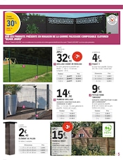 Grillage Angebote im Prospekt "LA SÉLECTION EXTÉRIEURE À PRIX E.LECLERC" von E.Leclerc Grillage Angebote im Prospekt "LA SÉLECTION EXTÉRIEURE À PRIX E.LECLERC" von E.Leclerc auf Seite 5
