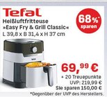 Heißluftfritteuse Easy Fry & Grill Classic im diska Prospekt Heißluftfritteuse Easy Fry & Grill Classic von Tefal im aktuellen diska Prospekt für 69,99 €