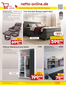 Boxspringbett im Netto Marken-Discount Prospekt "Aktuelle Angebote" mit 61 Seiten (Bonn)