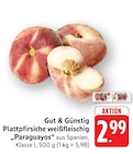 EDEKA - Plattpfirsiche weißfleischig 'Paraguayos' Angebot im Prospekt Plattpfirsiche weißfleischig 'Paraguayos' bei EDEKA im Prospekt "" für 2,99 €
