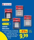 Nähnadeln im Angebot bei Lidl in Herten Nähnadeln Angebote von SINGER bei Lidl Herten für 9,99 €