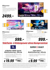 Hisense Angebote im Prospekt "Neueröffnung am 21.05." von MediaMarkt Saturn Hisense Angebote im Prospekt "Neueröffnung am 21.05." von MediaMarkt Saturn auf Seite 3