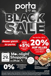 Aktueller porta Möbel Möbel & Einrichtung Prospekt in Petershagen und Umgebung, "BLACK SALE" mit 1 Seite, 24.11.2024 - 30.11.2024