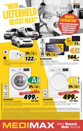 Smartphone im MEDIMAX Prospekt in Bad Homburg Aktueller MEDIMAX Prospekt mit Smartphone, "MEIN LIEFERHELD HEISST MAX!", Seite 1