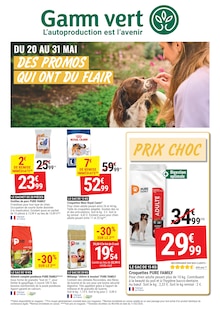 Catalogue Gamm vert à Hauterives cette semaine, valable du 20/05/2026 au 31/05/2026 Prospectus Gamm vert à Hauterives, "DES PROMOS QUI ONT DU FLAIR", 4 pages de promos valables du 20/05/2026 au 31/05/2026