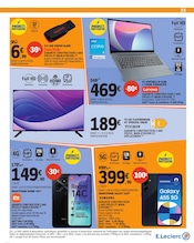 Promos Ordinateur Portable dans le catalogue "VOS SUPER POUVOIRS D'ACHAT" de E.Leclerc à la page 35