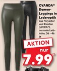 Damen-Leggings in Lederoptik bei Kaufland im Wörth Prospekt für 7,99 €