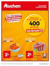 Catalogue Supermarchés Auchan Hypermarché en cours à Réallon et alentours, "Nos solutions Anti-inflation pro plaisir", 6 pages, 22/05/2024 - 27/05/2024