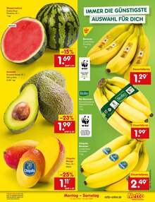 Bananen im Netto Marken-Discount Prospekt "Aktuelle Angebote" mit 70 Seiten (München)