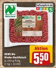 Aktuelles Rinder-Hackfleisch Angebot bei REWE in Karlsruhe ab 5,50 €