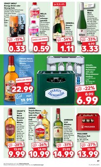 Whiskey im Kaufland Prospekt "Aktuelle Angebote" mit 56 Seiten (Salzgitter)