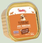 Terrine avec morceaux pour chien au veau à la dinde et aux légumes - Netto dans le catalogue Netto