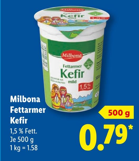 Fettarmer Kefir